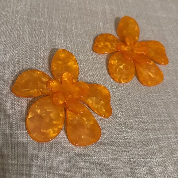 Statement flower earrings M332 - Picture 4 of 5